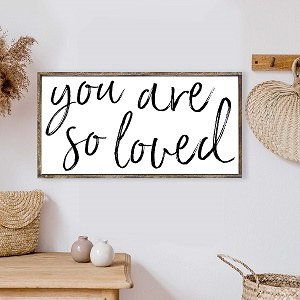 So Loved Wood Sign