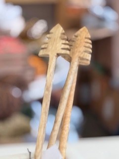Wooden Tree Cocktail Spoon 1ct