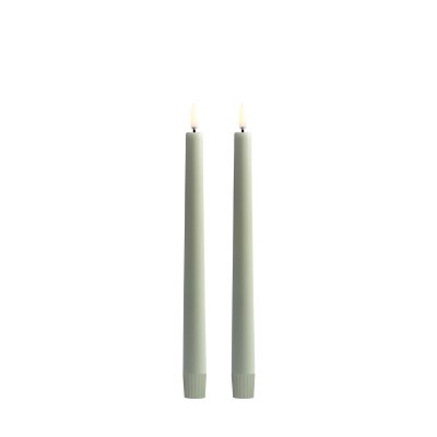 Led Taper Candles 9.8in Sage