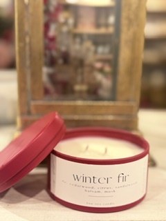 Winter Fir Candle Red 6oz