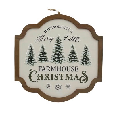 Farmhouse Christmas Sign 16in