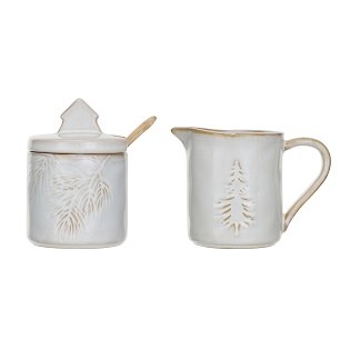 Xmas Creamer &amp; Milk Set