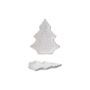 Embossed Tree Platter W/gold