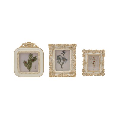 Baroque Photo Frame White 1ct