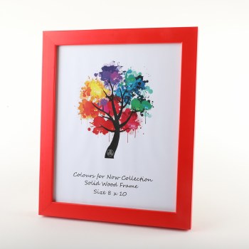 COLOURS 8X10 RED FRAME