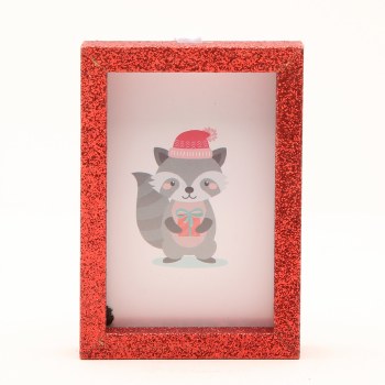 MINI GLITTER FRAMES RED