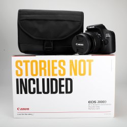 CANON 2000D KIT WITH BAG