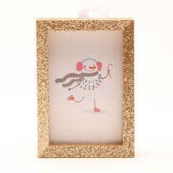 MINI GLITTER FRAMES ROSE GOLD