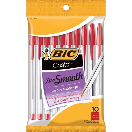 Bic Red Pens 10 Pack