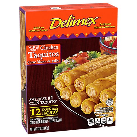 Delimex Chk Taquitos 12oz