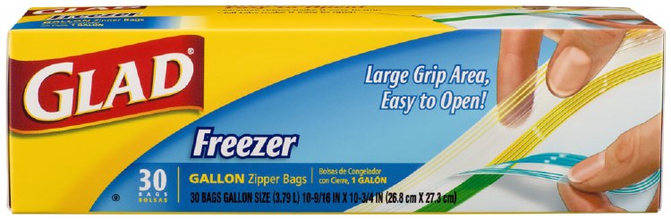 Glad Zipper Sandwish Bags