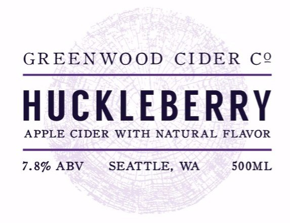 Greenwood Cider Huckleberry