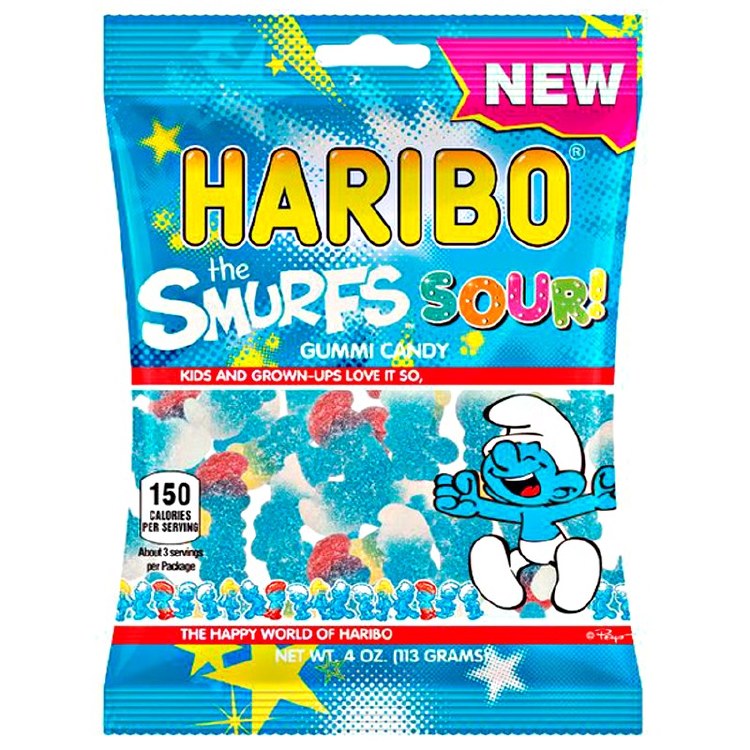 Haribo Smurfs Sour 4oz