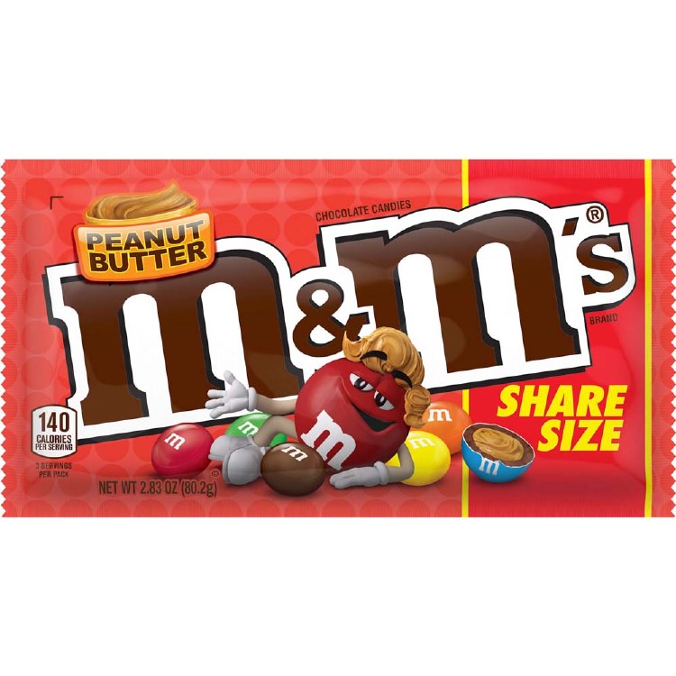 M&amp;m Peanut Butter Share Size