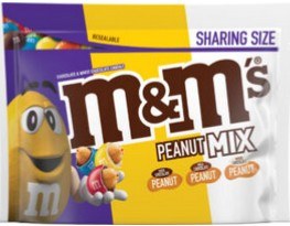 M&amp;m Peanut Mix 2.50oz