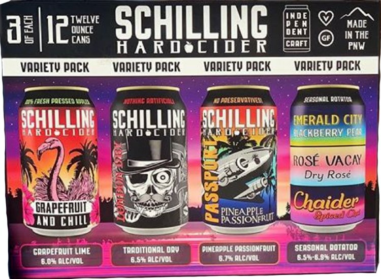 Schilling Cider 12 Variety Pk