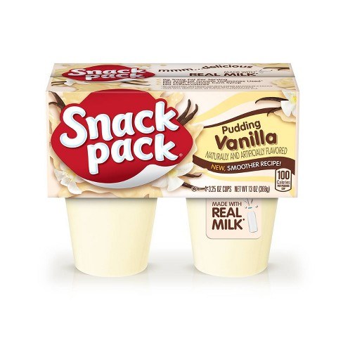 Snack Pack Vanilla 4pk