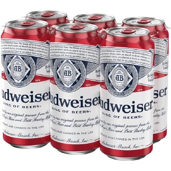 Budweiser 6 Pack Cans