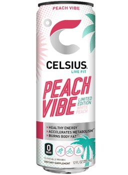 Celsius Peach Vibe 12oz