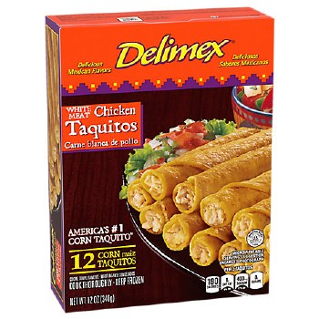 Delimex Chk Taquitos 12oz