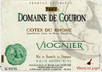Domaine De Couron Viognier 750