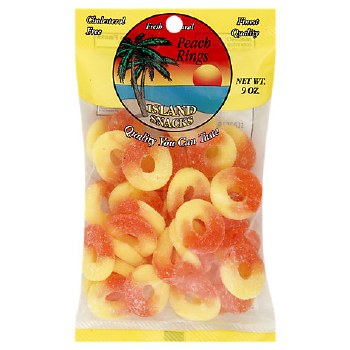 Island Snacks Peach Rings