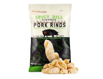 Pork Rinds Spicy Dill 2oz