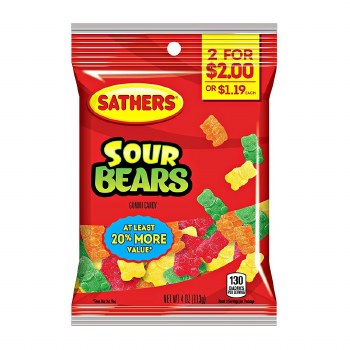 Sathers Gummies Sour Bears