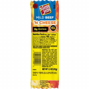 Slim Jim Mild Beef Cheese 1.5