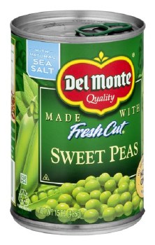 Del Monte Sweet Peas Cans