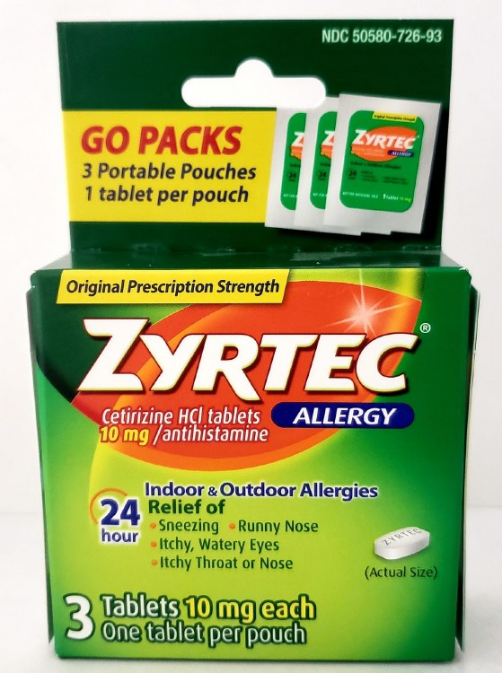 Zyrtec Allergy 3 Tablet