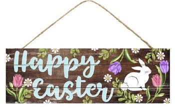 SIGN, HAPPY EASTER/BUNNY