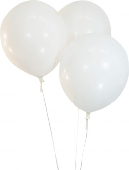 BALLOONS 12&quot; LATEX WHITE