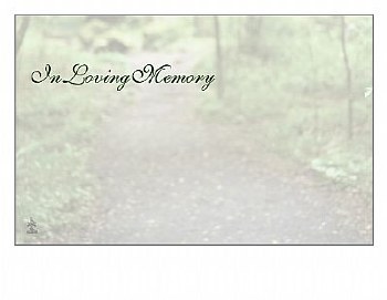 CARDS/IN LOVING MEMORY