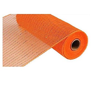 DECO MESH 10&quot; X 10 YDS, ORNG