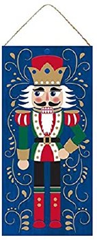 NUTCRACKER BLUE SIGN, 12.5&quot;