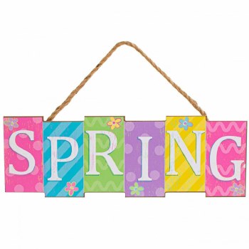 SPRING BLOCK SIGN, 12.5&quot;