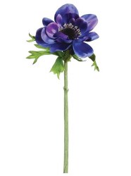 ANEMONE SPRAY, 16" BLUE