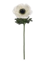 ANEMONE SPRAY, 16.5" WHITE