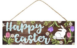 HAPPY EASTER/BUNNY SIGN