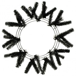 WORK WREATH 24" BLACK