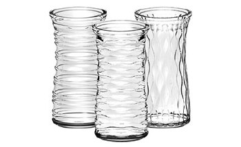 VASE, ROSE 9.5&quot; CLEAR CS/12 EA