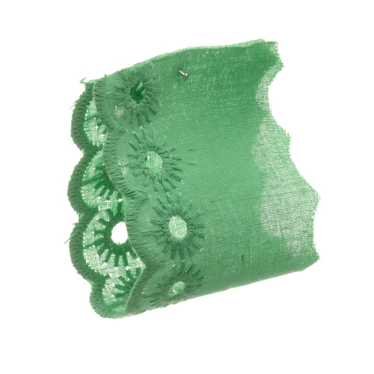 Bright Green Cotton Lace 100% Cotton 45 mm