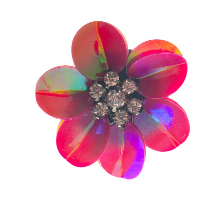 Sissinghurst Pink Flower with Beads 45 mm