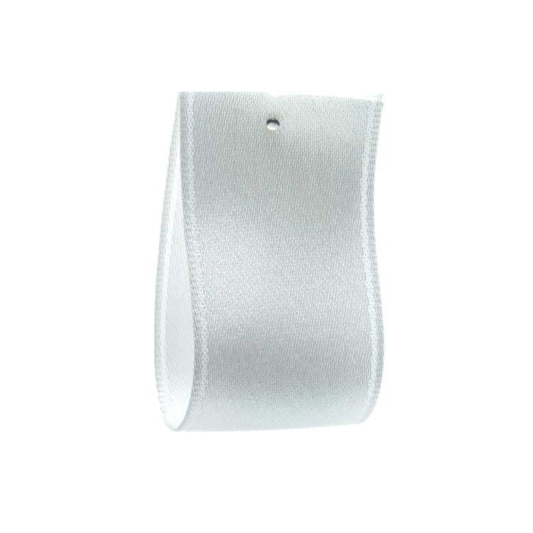 White Spun Polyester Satin Ribbon 32 mm