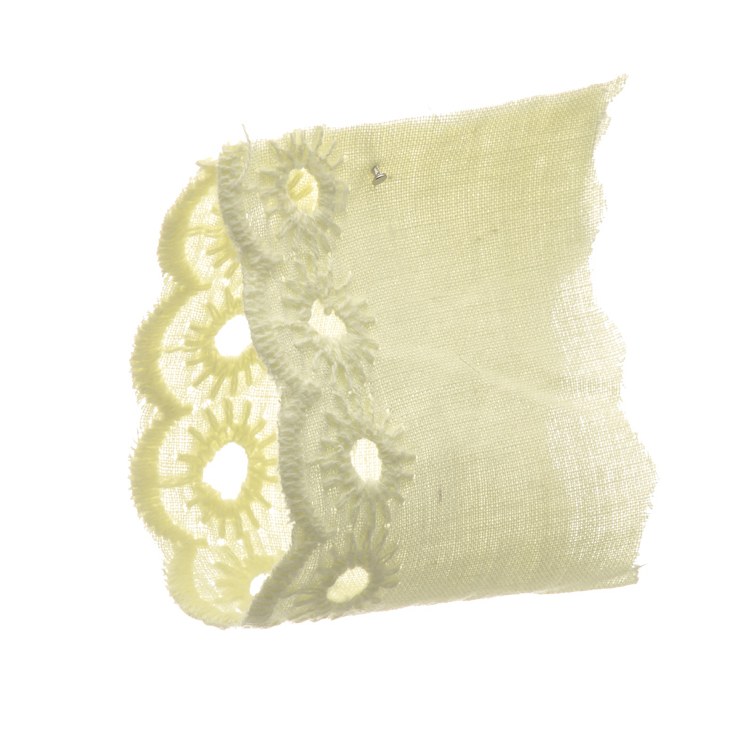 Pale Lemon Cotton Lace 100% Cotton 45 mm