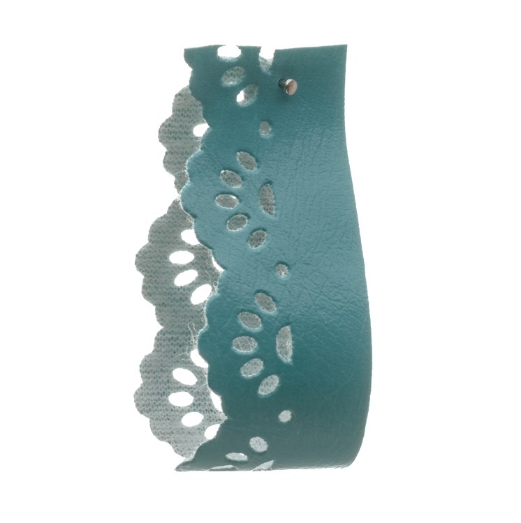 Teal Faux Leather Tape 20mm 20 mm