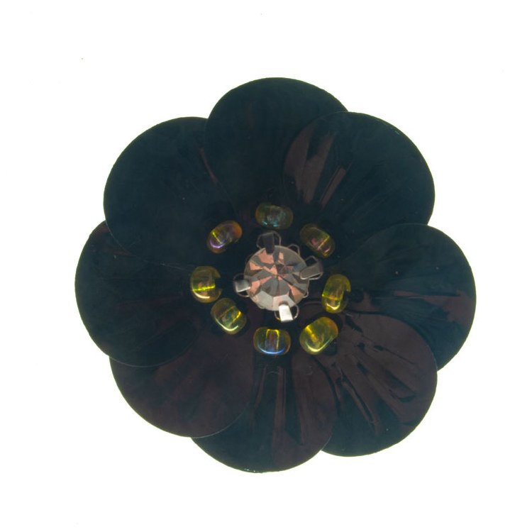 Black Flower 30 mm