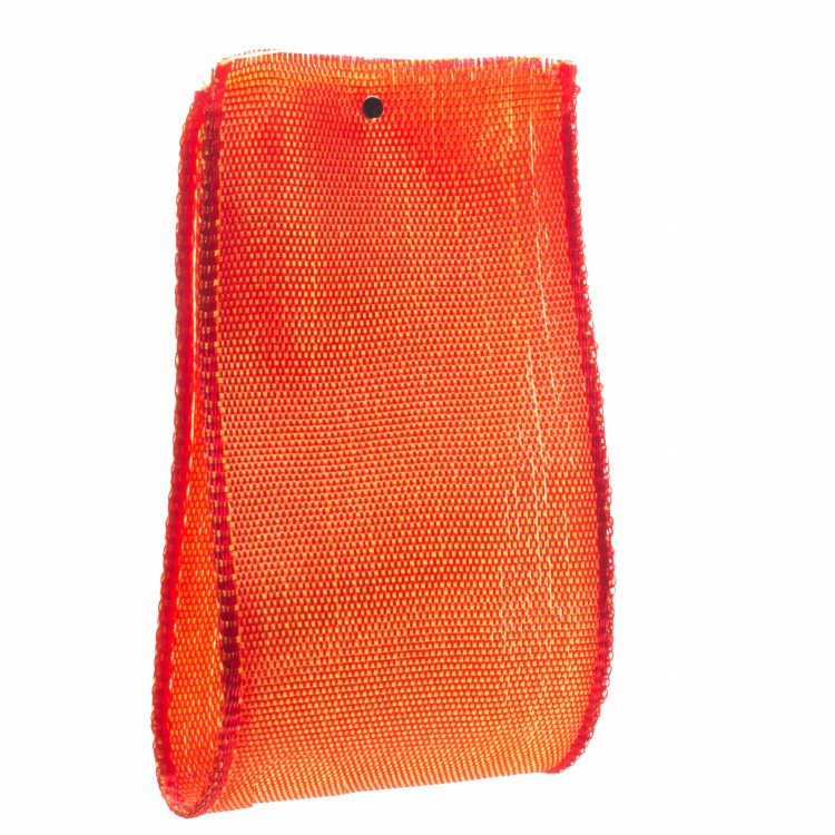 Red Hot Poker Wire Edge Ribbon 38 mm