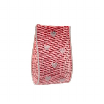 Peonie Red Heart Patterned Tape 15 mm